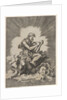 St. John, seated and holding a writing instrument to a tablet, an eagle with outstre…, after 1518 by Unknown