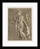 Woman returning from a hunt carrying a boar in her left hand and a stick on her r…, ca. 1515-1600 by Unknown