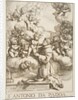 Saint Anthony of Padua adoring the Christ Child, copy after Cantarini, 1640 by Unknown