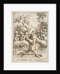 Saint Anthony of Padua adoring the Christ Child, copy after Cantarini, 1640 by Unknown