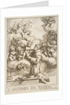 Saint Anthony of Padua adoring the Christ Child, copy after Cantarini, 1640 by Unknown