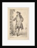 Standing man with his right hand resting on a basin, shown in three-quarters view with…, ca. 1710 by Jean-Antoine Watteau