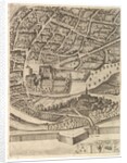 Plan of the City of Rome. Part 11 with the San Pancrazio, 1645 by Antonio Tempesta