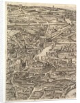 Plan of the City of Rome. Part 4 with the Santa Maria in Aracoeli, the Forum Romanum, the …, 1645 by Antonio Tempesta