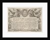 Title plate for the series 'The Labors of Hercules' with the arms of Cardinal Francesco Ma…, 1608 by Antonio Tempesta