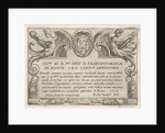Title plate for the series 'The Labors of Hercules' with the arms of Cardinal Francesco Ma…, 1608 by Antonio Tempesta