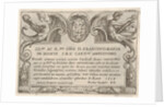 Title plate for the series 'The Labors of Hercules' with the arms of Cardinal Francesco Ma…, 1608 by Antonio Tempesta
