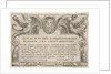 Title plate for the series 'The Labors of Hercules' with the arms of Cardinal Francesco Ma…, 1608 by Antonio Tempesta