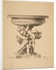 Ornamental design of three children holding up a fountain, 19th century by Auguste Pequegnot