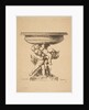 Ornamental design of three children holding up a fountain, 19th century by Auguste Pequegnot