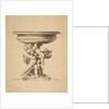 Ornamental design of three children holding up a fountain, 19th century by Auguste Pequegnot