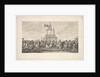 The Inauguration of the Statue of Louis XV, Vignette on page 1, from Description des Trava…, 1766 by Augustin de Saint-Aubin