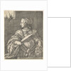 Judith, half-length and in profile to the left, a sword in her right hand and the head of Holo… by Barthel Beham