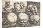Dead Child with Four Skulls, mid-16th century by Barthel Beham