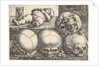Dead Child with Four Skulls, mid-16th century by Barthel Beham