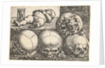 Dead Child with Four Skulls, mid-16th century by Barthel Beham