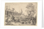 Corsica seated before satyrs on the bank of a river, from a pair of plates for Battista Gu…, 1640 by Bartholomeus Breenbergh