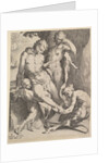 Oreads Removing a Thorn from a Satyr's Foot, 1590 by Bartholomeus Spranger/Jan Muller