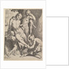Oreads Removing a Thorn from a Satyr's Foot, 1590 by Bartholomeus Spranger/Jan Muller