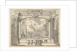 Francesco I d'Este Orders Fête Decorations, from L'Idea di un Principe ed Eroe Cristiano i…, 1659 by Bartolomeo Fenice