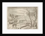 Francesco I d'Este, Despite his Discomfort, Displays his Piety While Traveling in the Snow…, 1659 by Bartolomeo Fenice