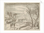 Francesco I d'Este, Despite his Discomfort, Displays his Piety While Traveling in the Snow…, 1659 by Bartolomeo Fenice