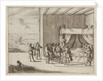 Francesco I d'Este, Wounded in Battle, Continues to Orchestrate the Seige of Pavia, from L…, 1659 by Bartolomeo Fenice