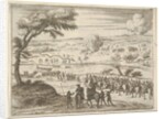 Francesco I d'Este Freely Crosses the Po and Takes Up his Sword Against Troops in the Viny…, 1659 by Bartolomeo Fenice/Jean Sauve