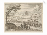 Francesco I d'Este Freely Crosses the Po and Takes Up his Sword Against Troops in the Viny…, 1659 by Bartolomeo Fenice/Jean Sauve