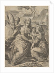 Madonna and Child with Saints by Battista del Moro