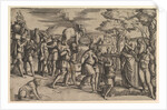 Melchizadek Offering Bread and Wine to Abraham, ca. 1547 by Battista Franco Veneziano