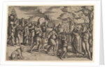 Melchizadek Offering Bread and Wine to Abraham, ca. 1547 by Battista Franco Veneziano