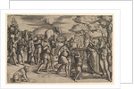 Melchizadek Offering Bread and Wine to Abraham, ca. 1547 by Battista Franco Veneziano