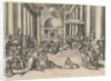 Constantine Presenting the City of Rome to the Holy See, at right, many spectators …, ca. 1530-61 by Battista Franco Veneziano