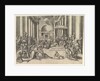 Constantine Presenting the City of Rome to the Holy See, at right, many spectators …, ca. 1530-61 by Battista Franco Veneziano