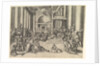 Constantine Presenting the City of Rome to the Holy See, at right, many spectators …, ca. 1530-61 by Battista Franco Veneziano