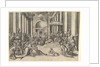 Constantine Presenting the City of Rome to the Holy See, at right, many spectators …, ca. 1530-61 by Battista Franco Veneziano