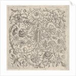 Square Panel with Vegetal Scrollwork, Flowers and Fruits, 1581 by Bernhard Zan