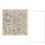 Square Panel with Vegetal Scrollwork, Flowers and Fruits, 1581 by Bernhard Zan