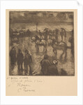 Impressions of Rain, Rouen, 1883 by Camille Pissarro