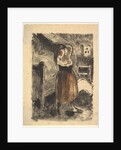 Woman Arranging Her Hair, 1894 by Camille Pissarro