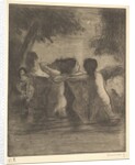 Four Bathers, 1895 by Camille Pissarro