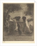 Four Bathers, 1895 by Camille Pissarro