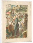 The Market at Gisors: Rue Cappeville, 1894-95 by Camille Pissarro