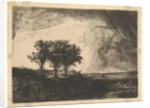 The Three Trees, after Rembrandt, 1758 by William Baillie