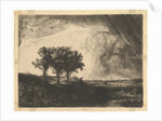 The Three Trees, after Rembrandt, 1758 by William Baillie