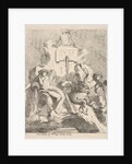 Design for a fountain with a seated nymph at left and triton holding a shell to his mouth …, 1768 by Charles Hutin