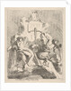 Design for a fountain with a seated nymph at left and triton holding a shell to his mouth …, 1768 by Charles Hutin