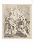 Design for a fountain with a seated nymph at left and triton holding a shell to his mouth …, 1768 by Charles Hutin