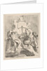 Design for a fountain with a seated nymph at left and triton holding a shell to his mouth …, 1768 by Charles Hutin